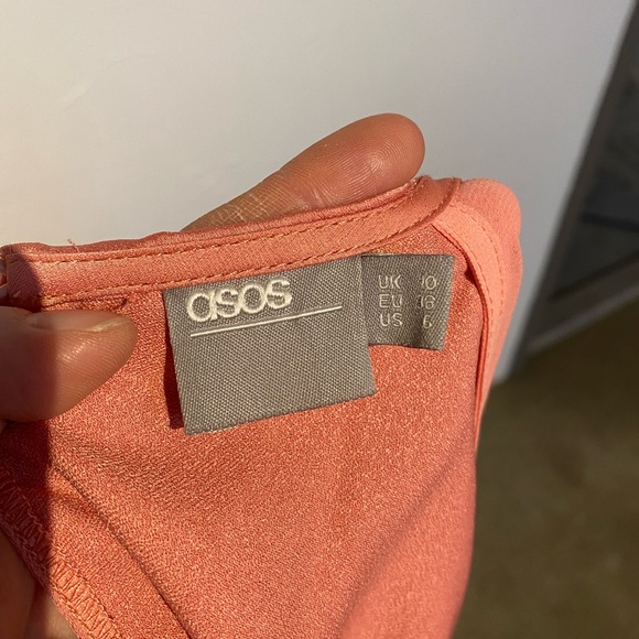 ASOS DESIGN crop top thigh split satin midi dress - Picture 11 of 17